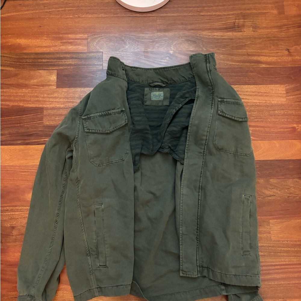 Marine Layer Green Military Field Jacket